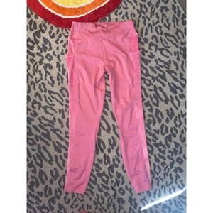 Victoria’s Secret pink, active velvet leggings